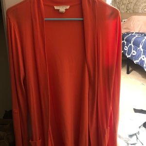 Orange cardigan